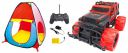 Popsugar Camp N Play Tent for Kids | Indoor or Outdoor, Foldable Tent, Portable, Multicolor & Popsugar Cross Country Monster 1: 20 R/C Truck - Included Battery, Multicolor Combo...