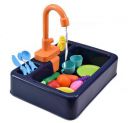 Popsugar Pretend Play Kitchen Sink Toys with Vegetables and Fruits...
