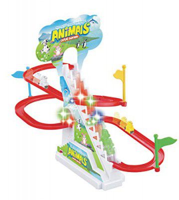Popsugar Rechargeable Super Car Racing Track Set | C-Type Charging | With Music | Best for Gifting | Made in India