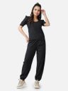 Popwings Casual Black Polka Dot Printed Regular Relaxed Loose Fit Women Co-Ords Set...