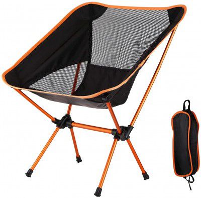 Portable Compact Folding Chair with Carry Bag Lightweight Breathable Perfect for Outdoor Camping