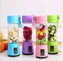 Portable Electric Juicer Bottle Blender Mixer, 4 Blades Rechargeable Bottle with USB Cable (Multi Color)...