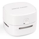 Portable Mini Vacuum Cleaner, Handheld Table Dust Sweeper Energy Saving, Desktop Crumb Sweeper for Keyboard/Home/School/Office (White)...