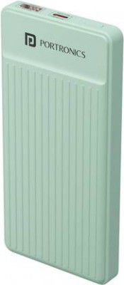 Portronics 10000 mAh 22.5 W Power Bank  (Green, Lithium Polymer, Fast Charging for Mobile)