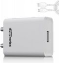 Portronics 12 W 2.4 A Wall Charger for Mobile with Detachable Cable  (White, Cable Included)...