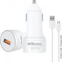 Portronics 15 W Turbo Car Charger (White, With USB Cable)...