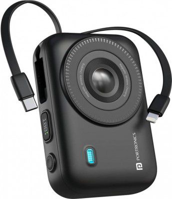 Portronics 20000 mAh 15 W Wired & Wireless Compact Pocket Size Power Bank