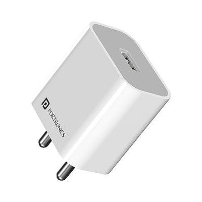 Portronics Adapto 12 2.4A 12W Fast Wall Charger White