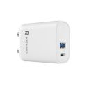 Portronics Adapto 30 30W Dual Output (Type C + USB A) Mobile Adapter Charger with Fast Charging for iPhone 11,12,13, SE | Samsung Galaxy Series S, M & A MacBook, laptops...