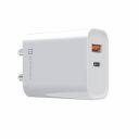 Portronics Adapto 45 20W Mach USB & Type-C Dual Output Super Fast Charger,(White)...