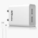Portronics Adapto 66 2.4A 12w Dual USB Port 5V/2.4A Wall Charger,11/Xs/XS Max/XR/X/8/7/6/Plus, iPad Pro/Air 2/Mini 3/Mini 4, Samsung S4/S5, and More(White)...