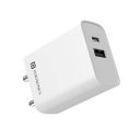 Portronics Adapto 70 33W Fast Charger Adapter with Dual Output (USB + Type C) Supports PPS Charging Via Type C Port, 27W Dash, Warp 27W, Dart, Super Dart 27W(White)...