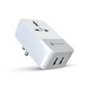 Portronics Adapto III Dual USB Adapter with 1 AC Power Socket 3.4Amp Total Output for Smartphones (White)...