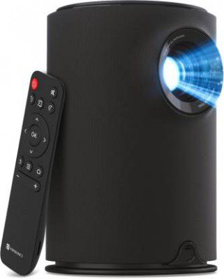 Portronics Beem 400 LED Projector with WiFi, 6W Speaker, 1080p HD Resolution (3600 lm / Remote Controller) Portable Projector&nbsp;&nbsp;(Black)