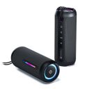 Portronics Breeze 5 25W Portable Wireless Bluetooth Speaker with in Built Mic,6 Hrs Playtime,RGB LEDs,TWS Mode,BT 5.3v,USB Drive,SD Card,AUX in,FM Radio,IPX5 Water Resistant,Type C Charging(Black)...