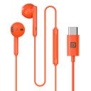 Portronics Conch Theta C in Ear Type C Wired Earphones with in Line HD Mic, Powerful Audio, 14.2mm Driver, Unique Earbuds Design, TPE Anti Tangle Wire, in line Controls, Wide Compatibility(Orange)...