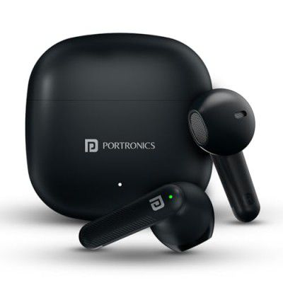 Portronics Harmonics Twins S18 in Ear TWS Earbuds (Black)