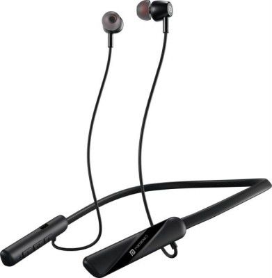 Portronics Harmonics Z10 In Ear Headphone With Mic,35Hr Playtime,Type C Charging Bluetooth  (Black, In the Ear)