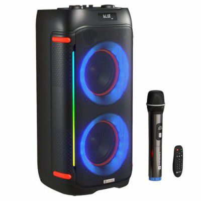 Portronics Iron Beats IV 250W Party Speaker with Dual 6" Subwoofer (Black)