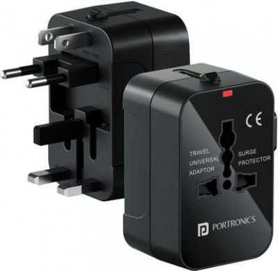 Portronics Juicemate 20W All In One Universal International Travel Adaptor
