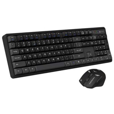 Portronics Key9 Combo Wireless Keyboard and Mouse Set (Black)