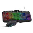 Portronics Ki-Pad 5 Wired Gaming Keyboard & Mouse Combo, 7-Button Mouse Control, 19 Anti-Ghosting, Multimedia Keys, Cool RGB Backlight, 1.5M Cable Length, Compatible with Desktop PCs, Laptops (Black)...