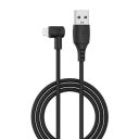 Portronics Konnect HD 8 Pin Cable with 3A Fast Charging, Nylon Braided, Fast Data Sync, Tangle Resistance, 1.2 Meter Compatible with iOS Devices(Black)...