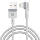 Portronics Konnect L 1.2M POR-1401 Fast Charging 3A 8 Pin USB Cable with Charge & Sync Function (White)...
