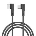 Portronics Konnect L 60W PD Type C to Type C Mobile Charging Cable, 1.2M, Fast Data Sync, Tangle Resistant, TPE+Nylon Braided(Grey)...
