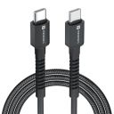 Portronics Konnect X 60W Type C to Type C Unbreakable Nylon Braided Cable...