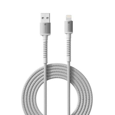 Portronics Konnect X USB to 8 Pin Cable with 3A Output (White)