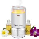 Portronics Magma Go 2-in-1 Portable Ultrasonic Aroma Diffuser & Humidifier, 135ml Capacity, Type-C Powered, 4 Mist Modes, LED Ambient Light, Mini Essential Oil Diffuser for Car, Desk & Bedroom...