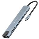 Portronics Mport 8 USB-C Hub (8-in-1) with 4K 30Hz HDMI, 100 Mbps Ethernet, USB 3.0...