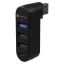 Portronics MPort Spin 4-in-1 USB Hub Dock with Type-C (Black)...