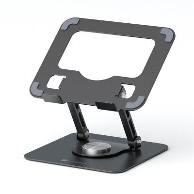 Portronics My Buddy A1, Metal Tablet Stand (Grey)