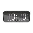 Portronics Pixel 4 Digital Smart Alarm Clock with 5W Speaker, In-Built Mic, 2 Alarm Setting, Motion Sensor, BT5.3V, Indoor Temperature Sensor, 12/24hr Mode, In-Built FM, Micro SD Card, Type C Charging...