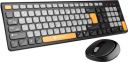 Portronics POR 2113 Wireless Standard Keyboard  Compatible (Grey, Orange)...