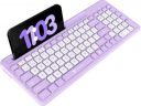 Portronics POR 2207 Bluetooth Multi-device Keyboard  (Purple)...