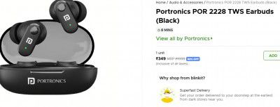 Portronics POR 2228 TWS Earbuds (Black)