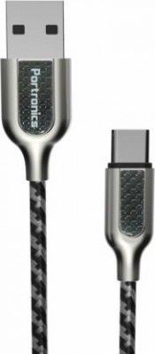 Portronics POR-859_Carbon 2.1Amp Type-C 1.2 Meter Cable