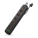 Portronics Power Plate 6 with 4 USB Port + 5 Power Sockets 2500W Surge Protector/Power Converter, Cord Length 3Mtr (Black)...