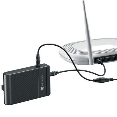 Portronics Power Plus II Mini UPS for 12V-3A WiFi Router Broadband Modem