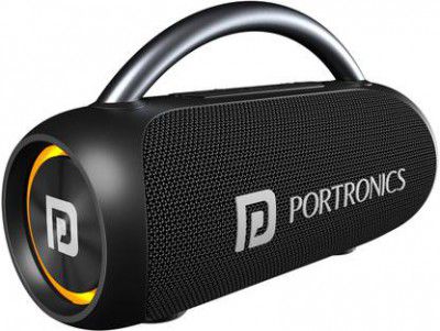 Portronics Radiant 30W Wireless Portable With In-Built Mic,6Hrs Playtime 30 W Bluetooth Party Speaker  (Black, Stereo Channel)