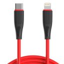 Portronics Silklink 20W Type-C to 8 Pin Fast charging Cable for Lightning Devices,Premium Silicon Cable, 1M (Red)...