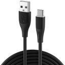 Portronics Silklink 3A USB A to Type C Fast Charging & Data Sync cable for Type C Smartphone, Premium Silicon cable, 1M (Black)...