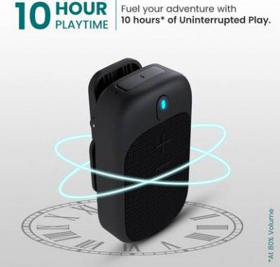 Portronics Talk 4 2W Wearable Bluetooth Speaker (Black, Mono Channel)