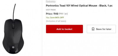 Portronics Toad 101 Wired Optical Mouse