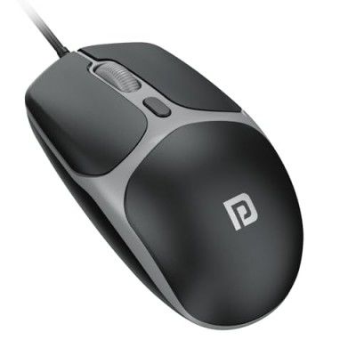 Portronics Toad 103 Wired Optical Mouse with 2400 DPI (Black)