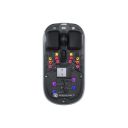 Portronics Toad 5 Transparent Bluetooth Mouse with 2.4 GHz & BT 5.3 Dual Wireless, Rechargeable, RGB Lights, Connect 3 Devices, Sleek Design for Laptop, Smartphone, Tablet (Black)...