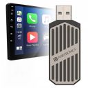 Portronics Tune, 2-in-1 Wireless Car Receiver, Converts Wired Auto Android & CarPlay to Wireless (Black)...